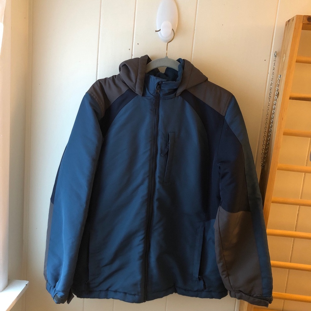Roebuck&Co. Blue Black Unisex Cold Weather Winter Rain Kids’ size L Jacket